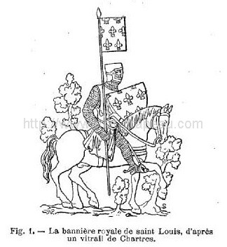 bannière : bannière royale de st Louis