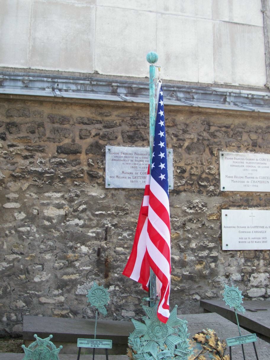 Pavillon américain sur la tombe de La Fayette